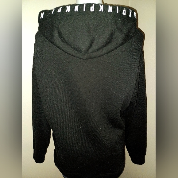 HTF VS PINK WATERCOLOR MED OVERSIZED PULLOVER HOODIE - Picture 2 of 8